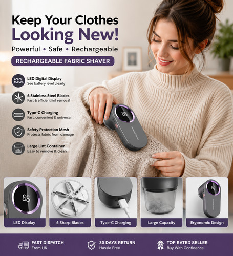 Rechargeable fabric shaver - rechargeable,