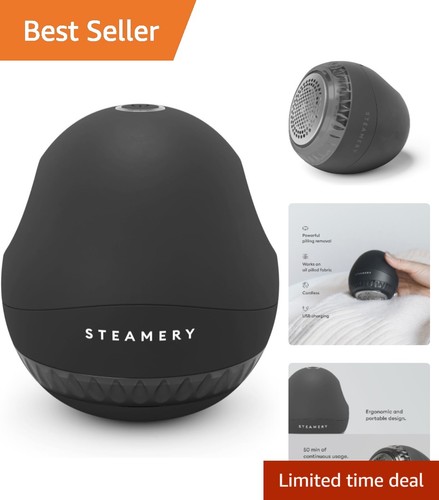 Black fabric shaver portable - black,